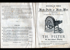 PARIS (X°) AGRICULTURAL MACHINES / STRAW AXE & MAÎ AXE "PILTER" tract in 1896