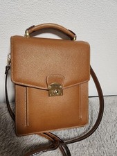 Le Tanneur Vertical Handbag Shoulder Bag in Brown Gold Hardware USED Good Cond!!