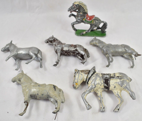 Anciens chevaux figurines en - anciens,