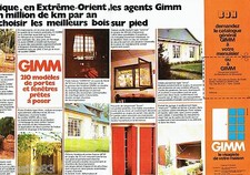 ADVERTISING ADVERTISING 106 1973 Gimm (2p) Afique Wooden Doors & Windows