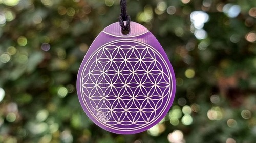 Pendentif énergétique fleur - énergétique,
