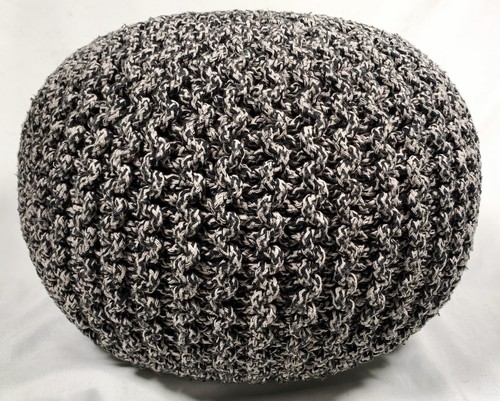 Round pouf foot stool footrest - round,