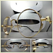 Lunettes De Vue Ronde En Or Style Blinder Classique Vintage Rétro
