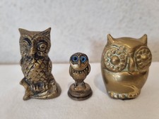 Lot de Hibou Chouette Bronze