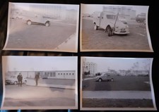 4 Photos  2 CV Citroen accidentée - Année 1960/1970 - Protection Cvile - Constat