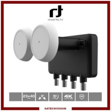 LNB Monoblock Quad 6° Inverto Mono 0,6 dB Gain 65 dB Full HD 3D Ultra HD 4K