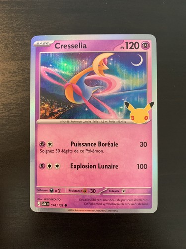 Carte pokémon holo cresselia - carte,