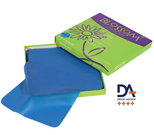 Blue dental dam - blue, 5