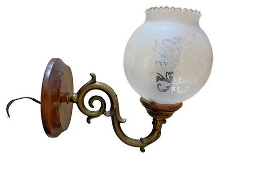 Ancienne applique bois bronze - ancienne,