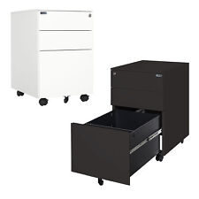 Makika Caisson de Bureau Acier Casier Meuble Rangement 60x39x50 cm