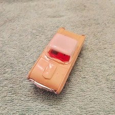 ATLAS HO SLOT CAR #1277 TAN FORD THUNDERBIRD ON ORIGINAL CHASSIS 