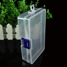 Boîte de rangement rectangulaire en plastique transparent collection organisate