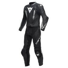 Dainese Laguna Seca 5 2tlg. Combinaison Cuir de Moto Longues (Noir/Blanc) T :