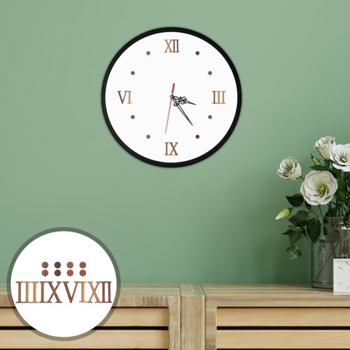 Wooden clock numbers - wooden,