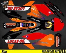 Kit Déco Moto pour / Mx Decal Kit for Ktm SX / SX-F - Lucas Oil Black