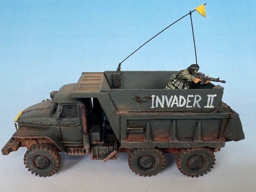 28mm maquette gun truck - maquette, guerre