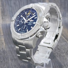 BREITLING Avenger Chrono A13317 S. Steel 45mm Auto Men's Watch #W626 Rise-on