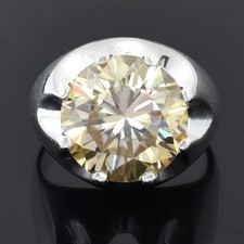 Bague solitaire pour homme en