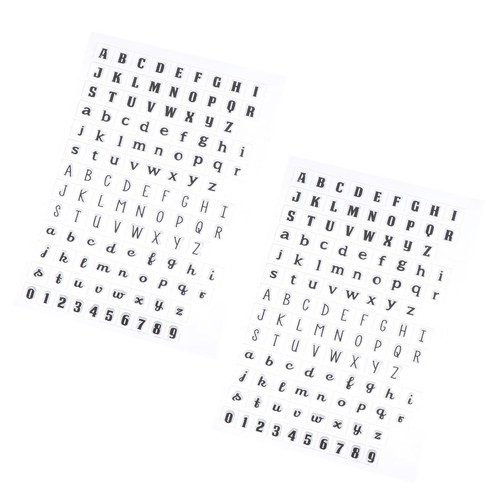 Tampon transparent alphabet - tampon,