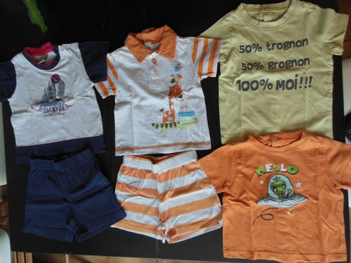 Lot vêtements bébé été - de,