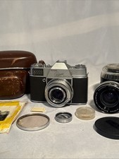 Kodak Retina Reflex System, 50mm f2 Lens, 35mm f4 Lens, Case, Manual, Germany