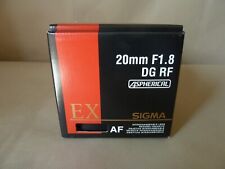 Sigma EX 20mm F1.8 DG RF AF MF Lens Nikon AF Mount