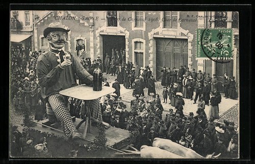Chalon saône carnaval - chalon-saône,, 1908