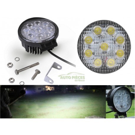 Lampe projecteur spot - 9, leds