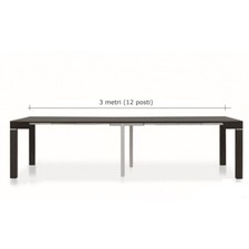 Table Console Extensible Wenge 'Moderne Porteur Multi Positions Gain de Place