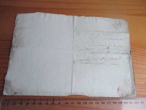 Lettre à plat - ,
