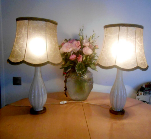 Paire lampes vintage - paire,