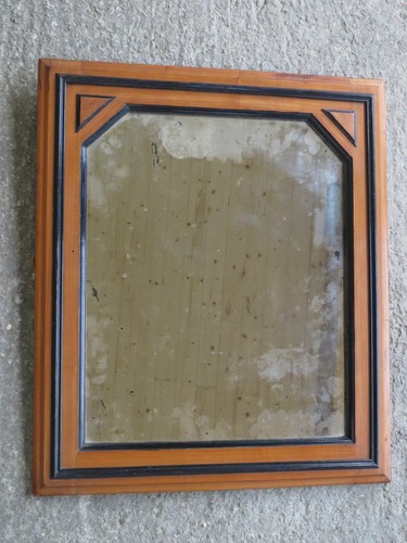 Ancien grand miroir bois - ancien,