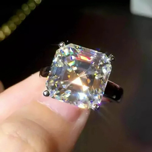 Bague solitaire blanc 14 - bague,