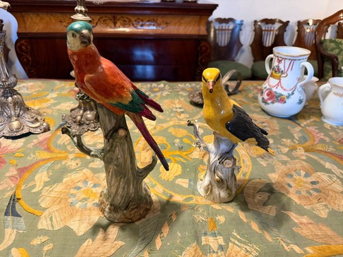 Deux figurines oiseaux - figurines, d'oiseaux
