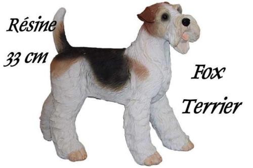 Statuette résine chien - résine,