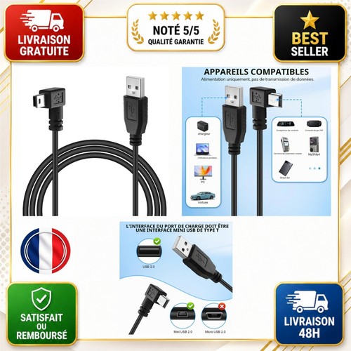 Câble usb mini garmin - mini,