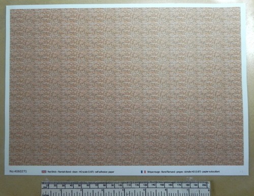 Papier autocollant brique - papier,