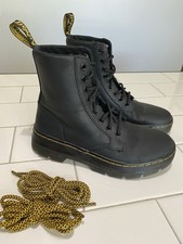 Doc Martens Combat Leather Boots US Mens 5 Or Womens 6 Black EXCELLENT Condition