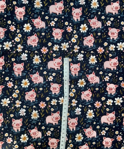 Tissu toile coton imprimé - de,