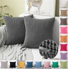 12 14 16 18 20 22 24 26 28" Plush Jumbo Cord Corduroy Cushion Cover Pillow Case