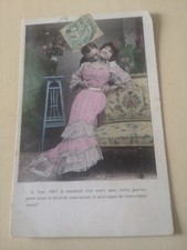 carte postale ancienne fantaisie Amoureux 