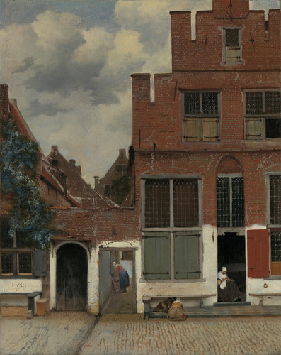 Vermeer street poster - street,
