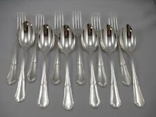 6 Contours Model Tableware, Silver Metal, 12 Pieces