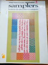 Broderie point de croix. Samplers. Abécédaire et marquoirs. Bibliothèque DMC