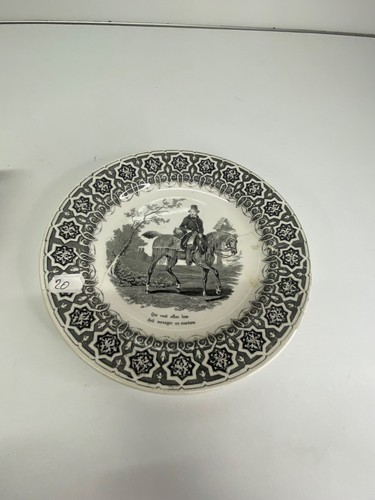 Assiette parlante sarreguemine - parlante,