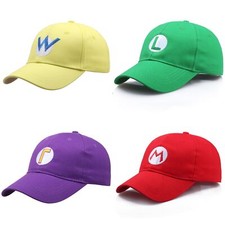 Super Mario Luigi Wario Waluigi Farm Trucker Baseball Hat Teenager Cap Hip Hop