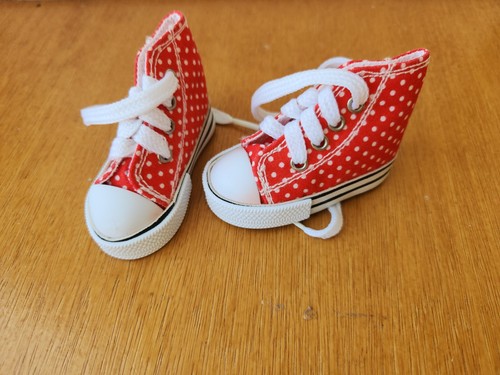 Chaussure basket rouge pois - chaussure,