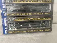 Walthers Pullman Heavyweight 6-3 #932-10405 & Solarium-Obs #932-10455 UP Gray