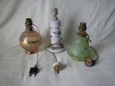 3 lampes de chevet anciennes