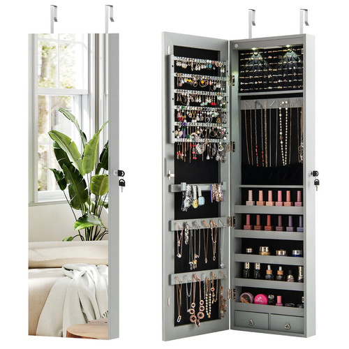 Armoire bijoux avec miroir - armoire, à